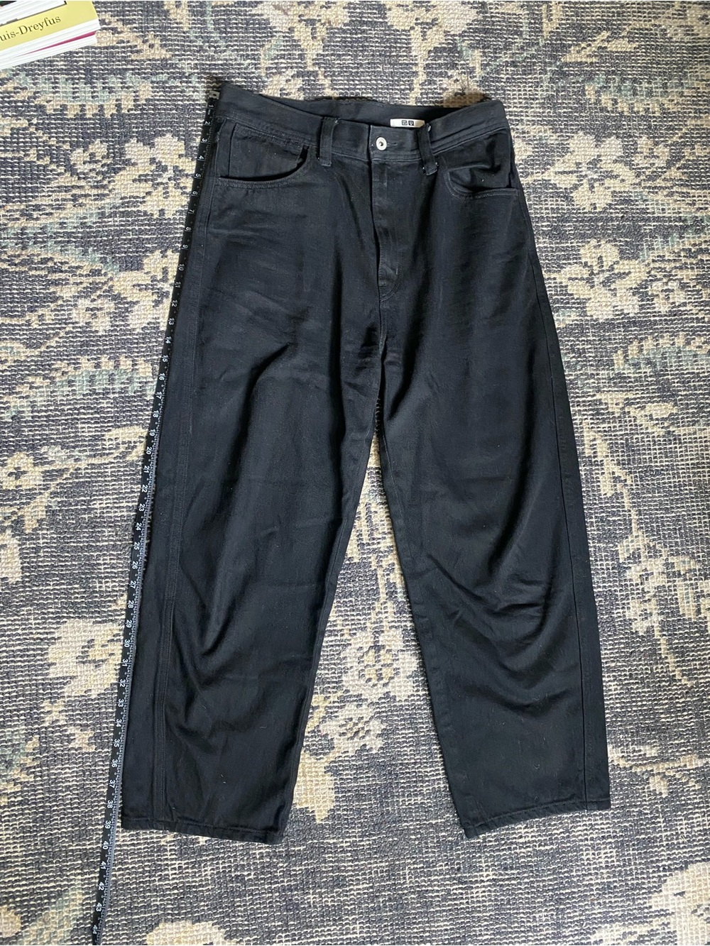 Uniqlo U black curve jeans